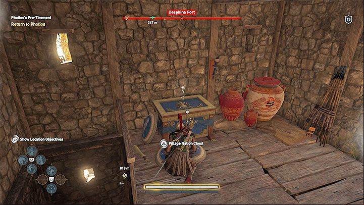 The next method of lowering Nation Power is to loot Nation Chests - AC Odyssey: Conquest - Tips - Assassins Creed Odyssey Guide