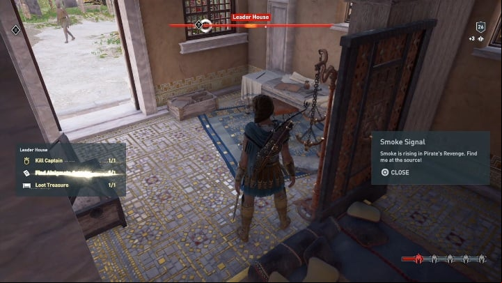 The location of this Ainigmata Ostraka: Head to the Leader House - AC Odyssey: Ainigmata Ostraka in Pirate Islands - Ainigmata Ostraka - Assassins Creed Odyssey Guide