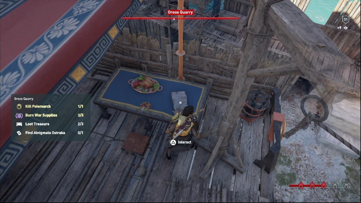 The location of this Ainigmata Ostraka: Head to Oewos Quarry - AC Odyssey: Ainigmata Ostraka in Abantis Islands - Ainigmata Ostraka - Assassins Creed Odyssey Guide