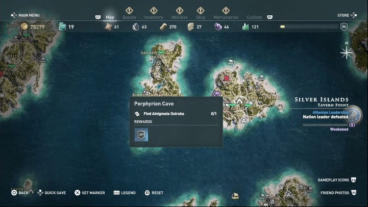 5 - AC Odyssey: Ainigmata Ostraka in Silver Islands - Ainigmata Ostraka - Assassins Creed Odyssey Guide