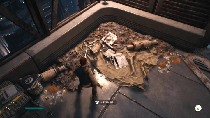 After the boss fight, interact with the pile of trash in the corner of the arena - you will get the Ascension Cable - Star Wars Jedi Survivor: Coruscant - walkthrough - Walkthorugh - Star Wars Jedi Survivor guide